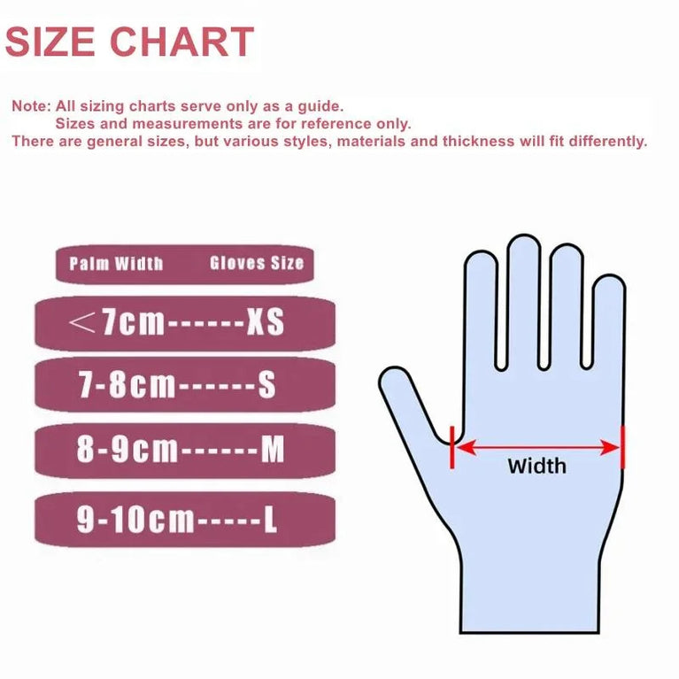 20/50/100PCS Nitrile Gloves Disposable Powder Free Latex Gloves