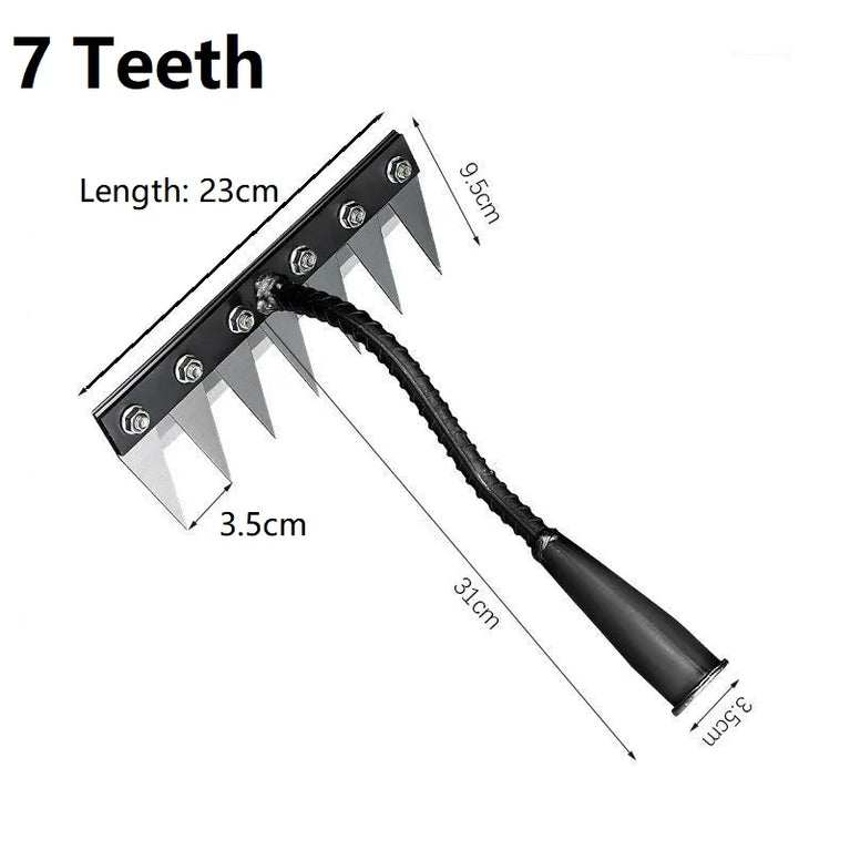 Heavy Duty Garden Weeding Rake Shovel Tool for Soil and Digging
