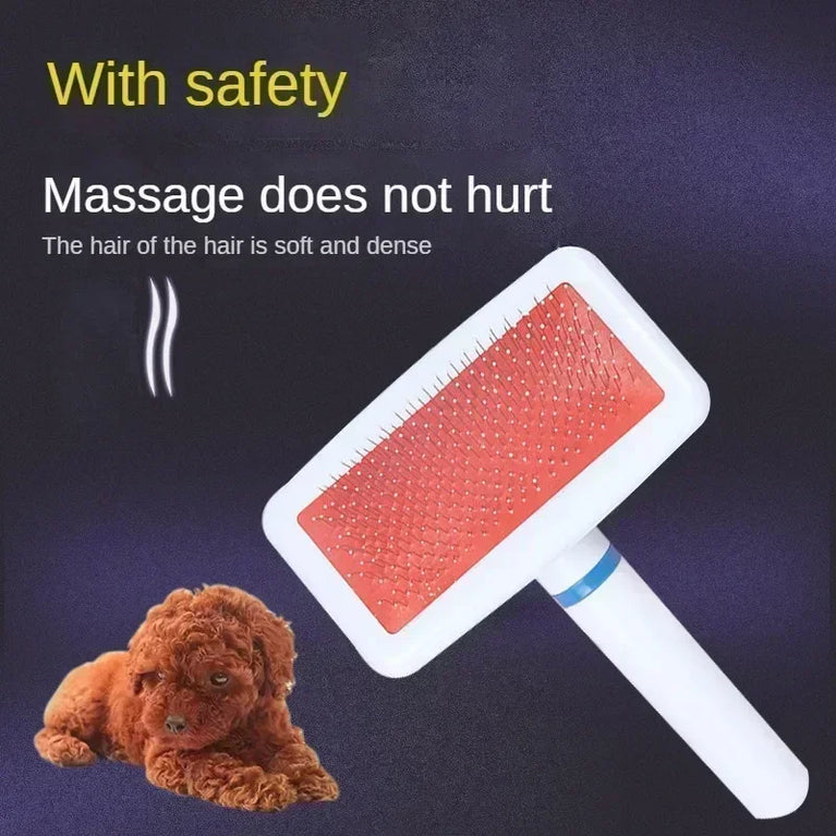Stainless Steel Pet Hair Remover Brush Professional Deshedding Grooming Tool