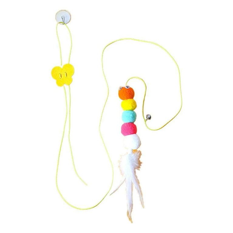 Door Hanging Cat Toy Elastic Rope Teasing Swing Interactive Fun