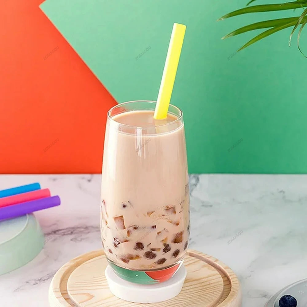 100-600PCS Large Bubble Tea Straw Drinking Straws for Smoothies