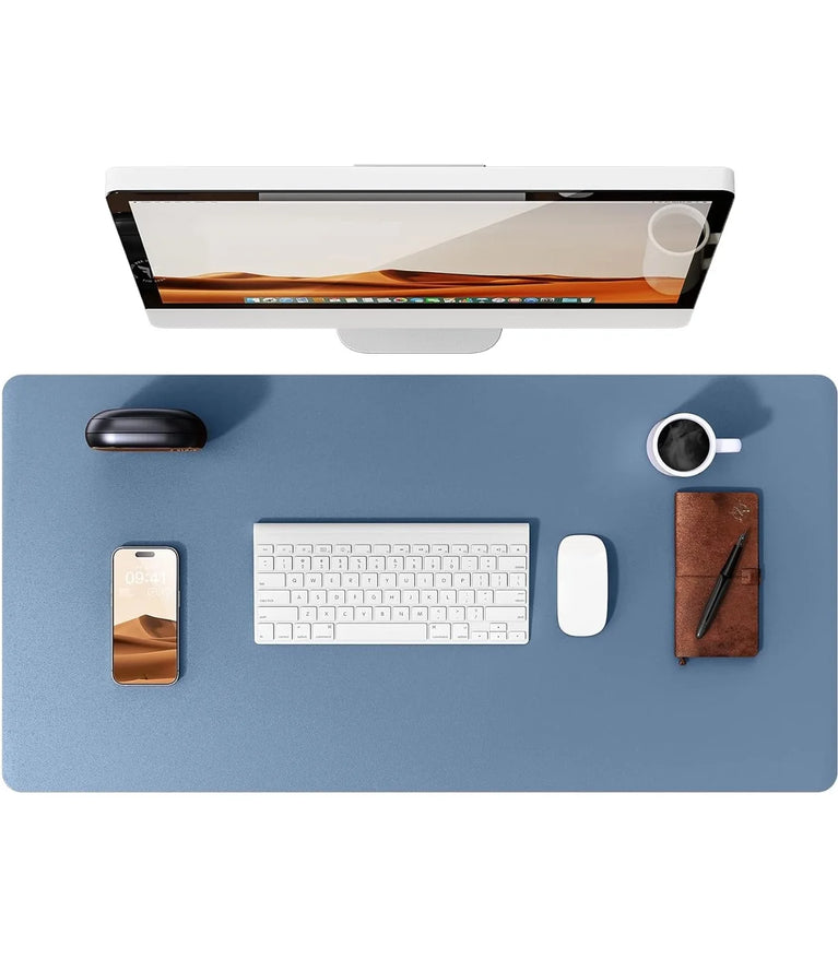 Professional Leather Desk Pad | Large Non-Slip Mouse Pad & Desk Protector