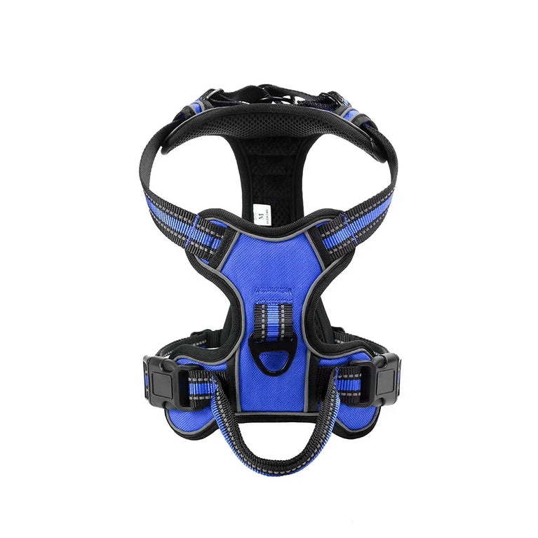 Adjustable Nylon Dog Harness No Pull Reflective Breathable Pet Vest