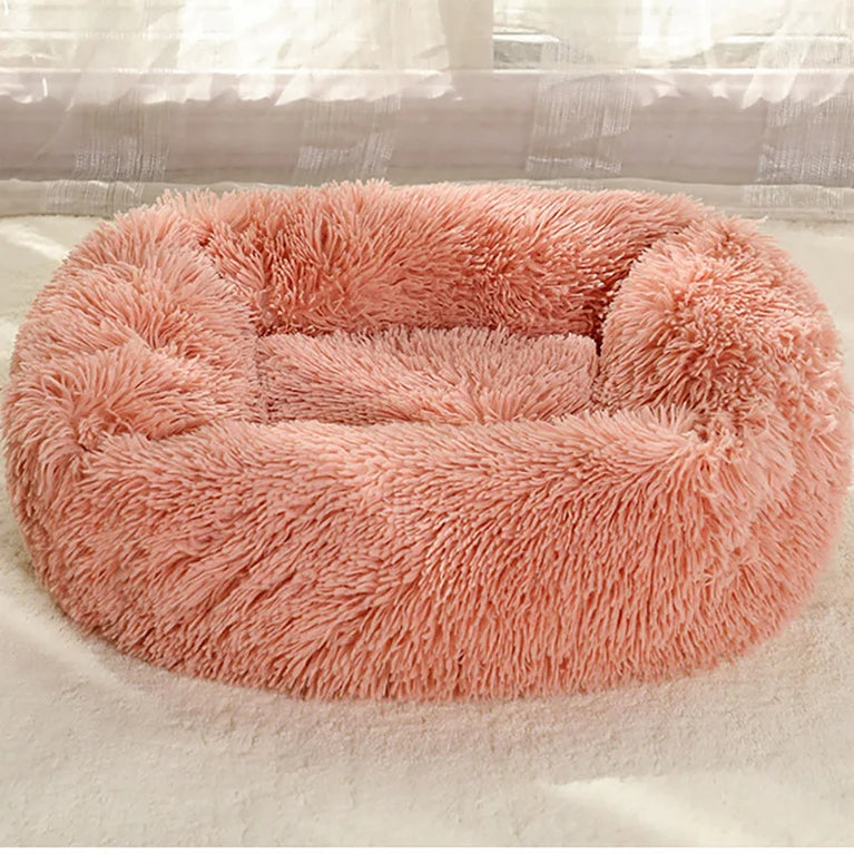 Super Soft Plush Pet Bed Dog Basket Cushion Sleeping House