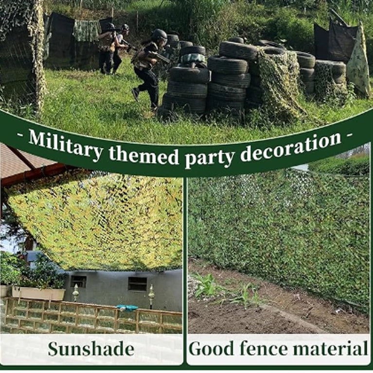 Double-Layer Camouflage Netting | Tactical Outdoor Sunshade & Privacy Cover