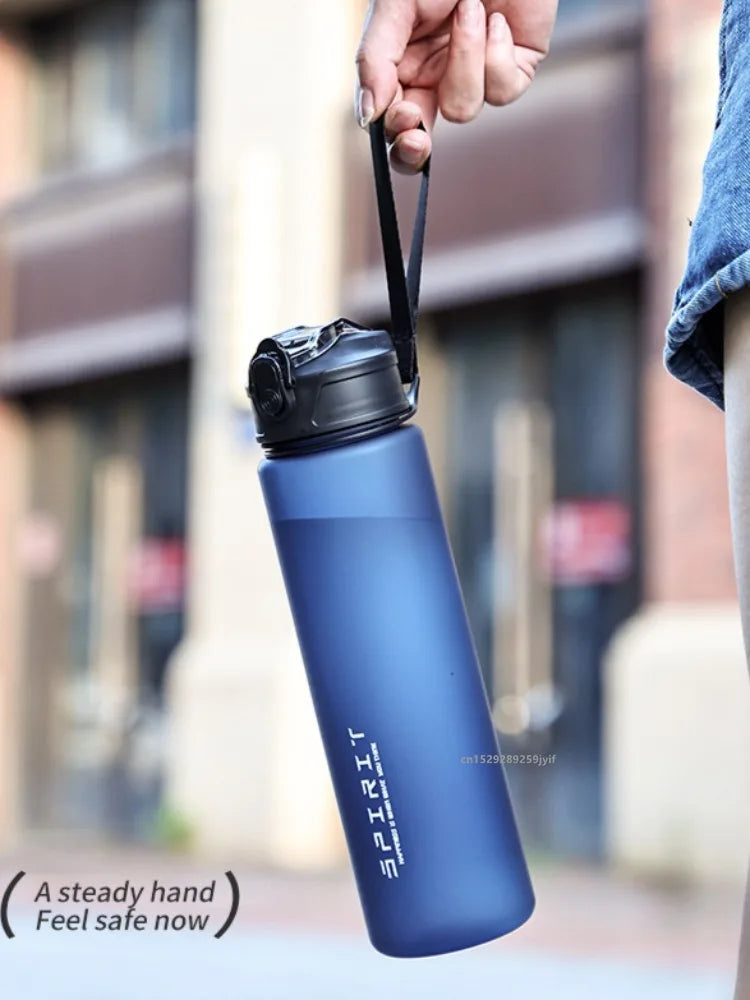 750ml Motivational Leakproof Water Bottle with Straw Large Gym Capacity