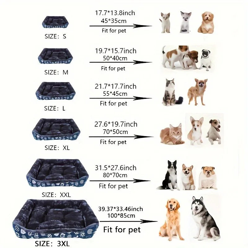 Winter Pet Dog Bed Sofa Mat Comfortable Cushion Sleeping Bed