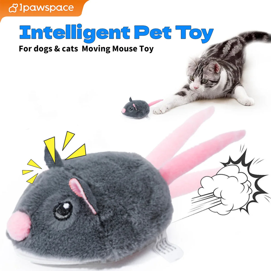 Electric Interactive Mouse Cat Toys Funny Plush Smart Movement Toy