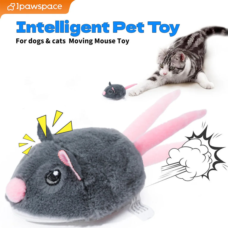Electric Interactive Mouse Cat Toys Funny Plush Smart Movement Toy