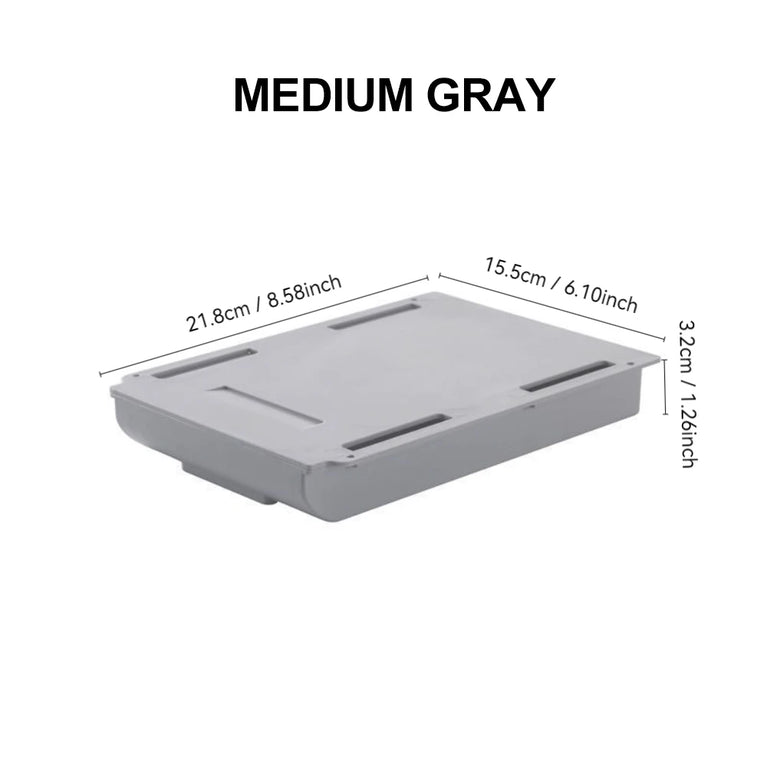 Hidden Storage Box Desk Storage Drawer Self-Adhesive Organizer
