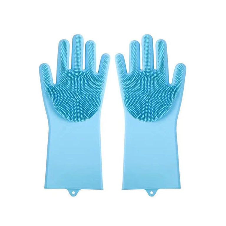 Silicone Pet Grooming Gloves | Hair Remover & Bath Scrubber