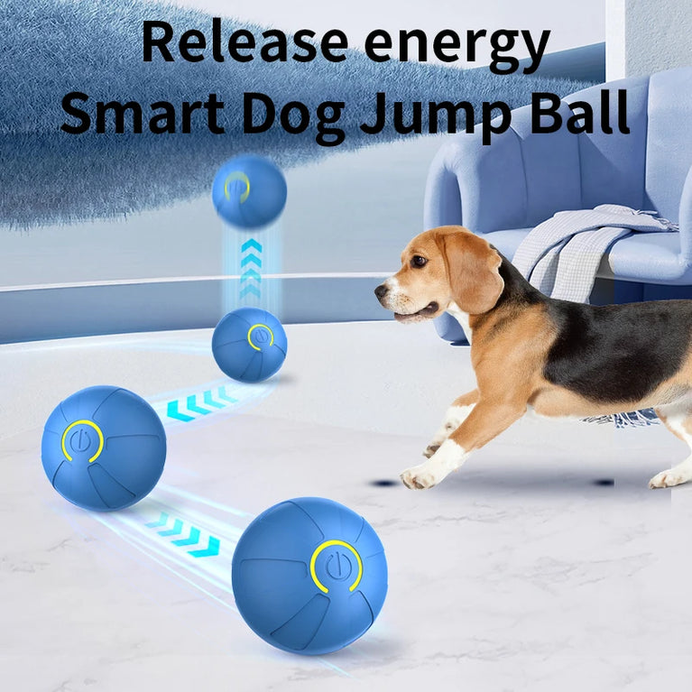 Smart Interactive Dog Toy Ball | Automatic Bouncing Rolling Toy