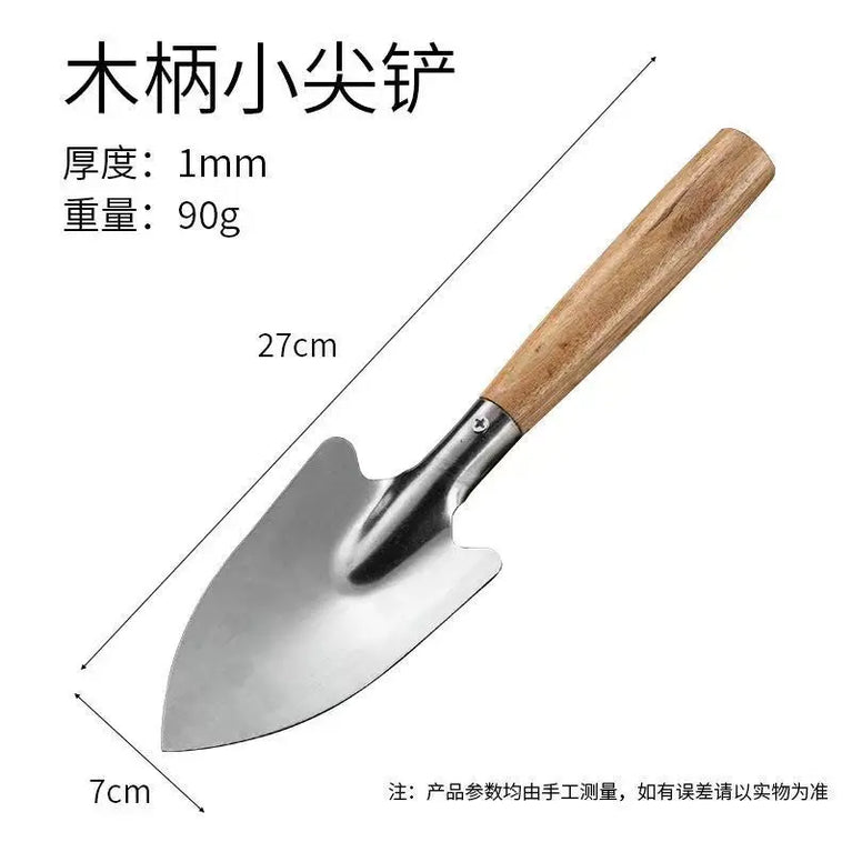 Stainless Steel Garden Shovel Hand Tool Digging Spade Flower Planting Tool