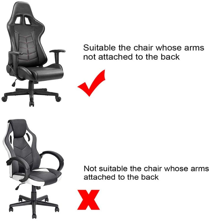 Thick Jacquard Gaming Chair Cover | Stretchy Polyester Office & Racing Chair Slipcover