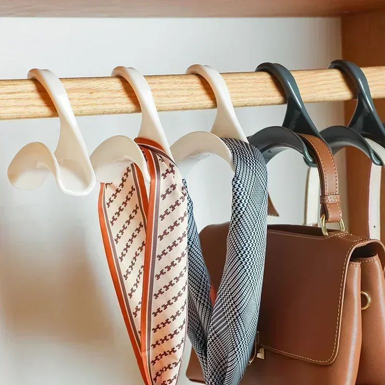 1-10pcs Bag Hanger Hook Handbag Hat Scarf Storage Rack Hangers Wardrobe Backpack Hook Handbag Holder Storage Rack Organization