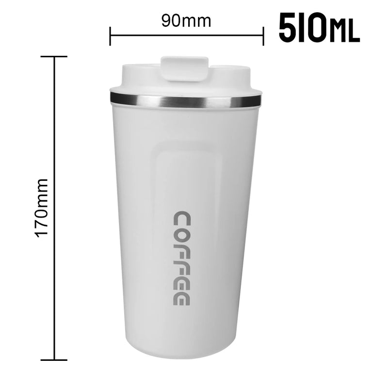 Thermo Cafe Double Stainless Steel Coffee Mug Leak-Proof Travel Cup 380/510ML