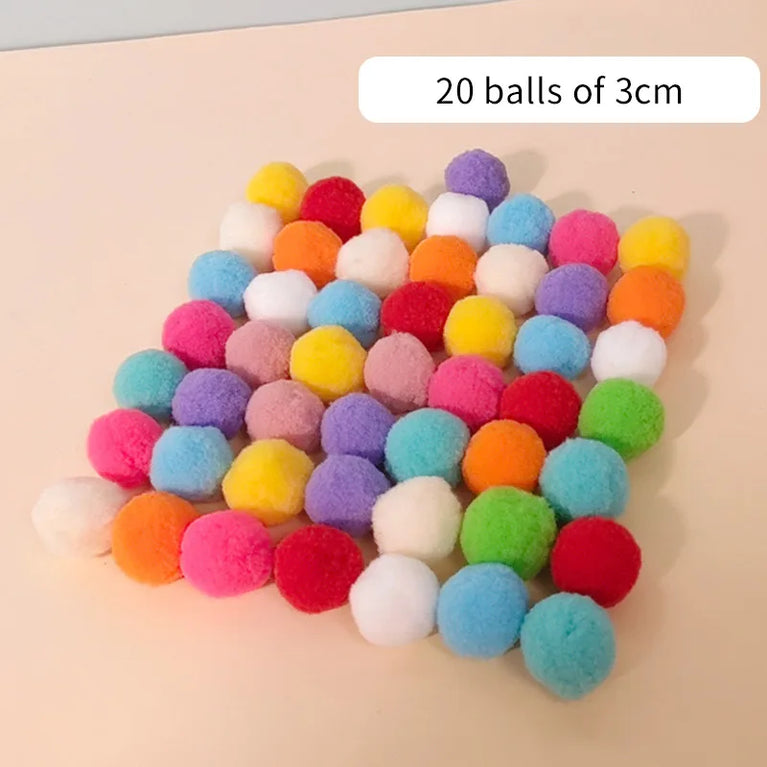 Interactive Cat Toy Gun Plush Ball Launcher Fun Play for Cats