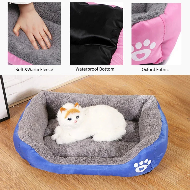 Soft Square Waterproof Large Dog Sofa Winter Warm Elastic Cushion Bed