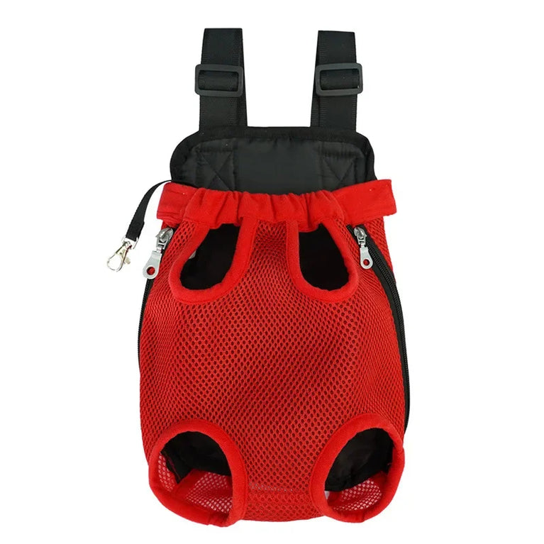 Portable Pet Mesh Backpack | Dual-Shoulder Outdoor Travel Carrier