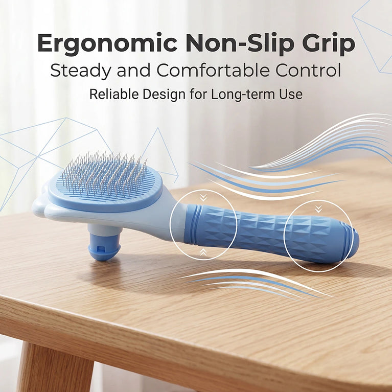 Self Cleaning Pet Hair Remover Brush for Dogs Cats Grooming