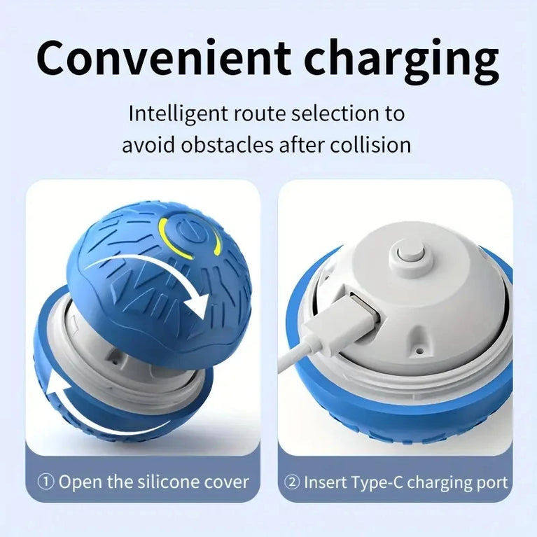 Smart Interactive Dog Toy Ball | Automatic Bouncing Rolling Toy