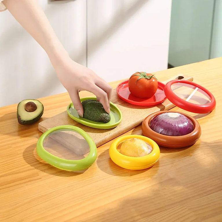 Fruit Vegetable Airtight Fresh Storage Box Lemon Tomato Avocado Preservation Seal Cover