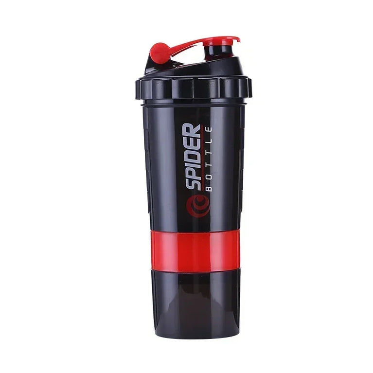 550ML 3 Layer Shaker Protein Mixing Waterbottle Fitness Gym Sports Cup