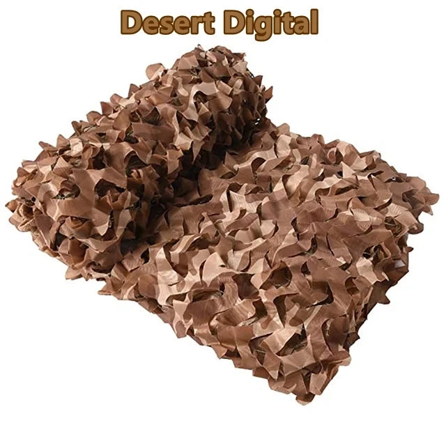 Double-Layer Camouflage Netting | Tactical Outdoor Sunshade & Privacy Cover