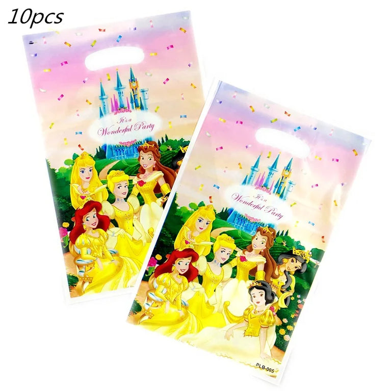Princess Six Theme Party Disposable Tableware Set Girls Birthday