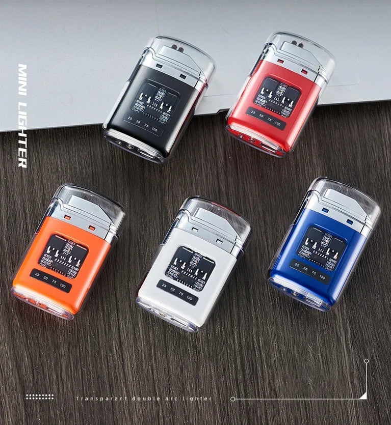 Electric Double Arc USB Plasma Lighter | Windproof Rechargeable Outdoor Tool