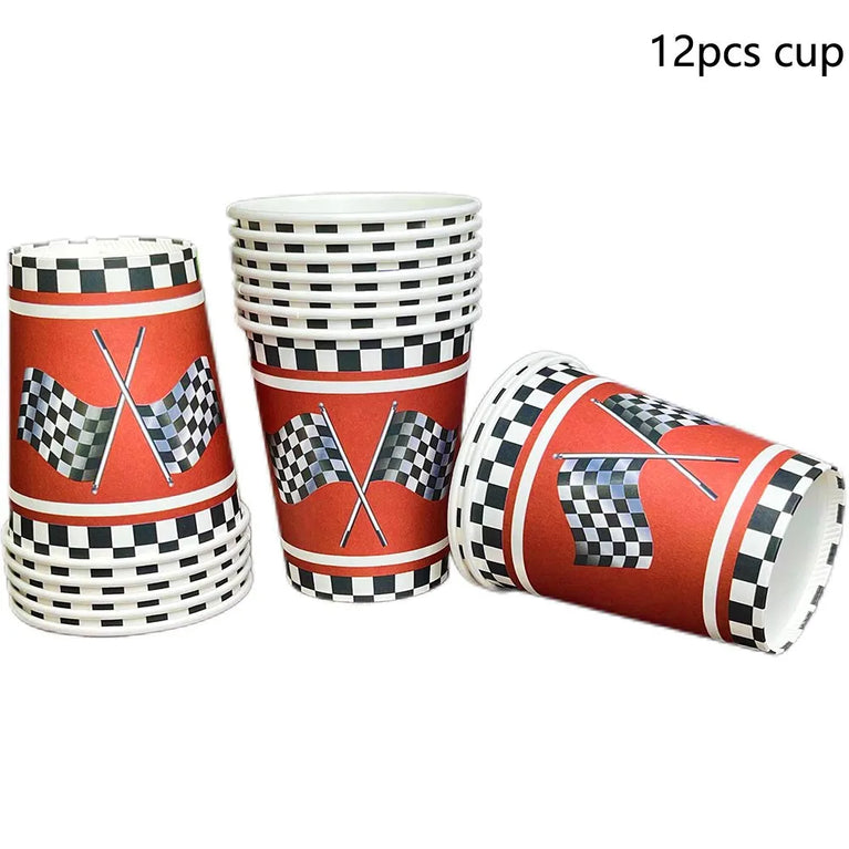 Racing Car Birthday Party Tableware Set Plates Napkins Kids Theme
