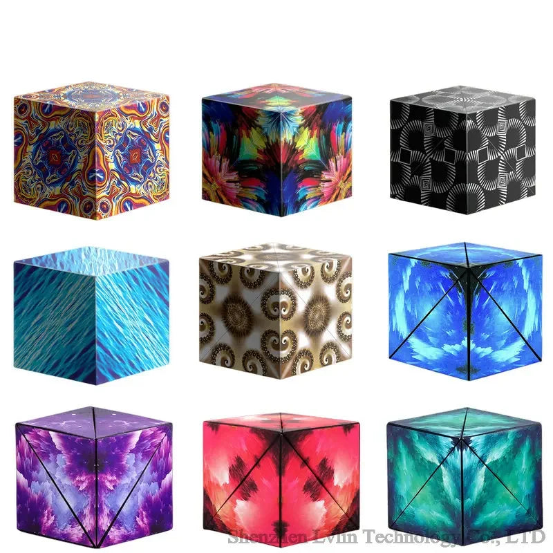 Changeable Magnetic Geometry Cube | 3D Anti-Stress Shape-Shifting Puzzle
