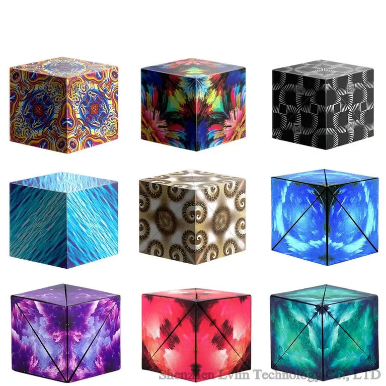 Changeable Magnetic Geometry Cube | 3D Anti-Stress Shape-Shifting Puzzle