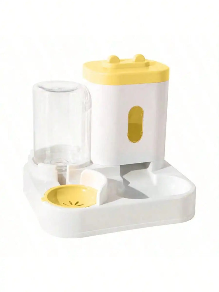 1-Pack Automatic Gravity Fed Cat Water Dispenser And Feeder Spill Proof Large Capacity One Piece Design