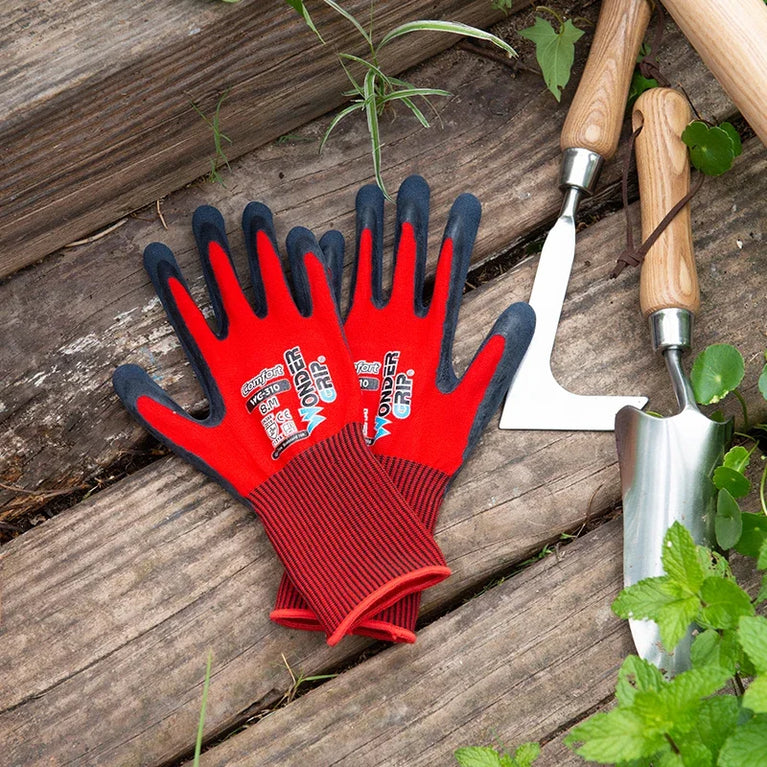 Breathable Nitrile Coated Gardening Gloves Cut Resistant Grip Fit