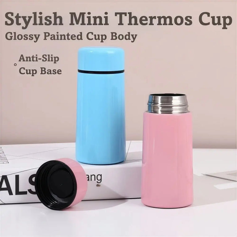 Mini Thermos Cup 160ml Portable Travel Mug Stainless Steel Bottle