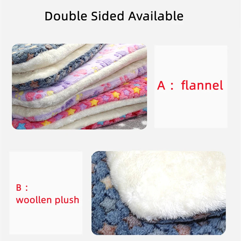 Flannel Pet Mat Dog Bed Dog Fluffy Bed Warm Sleeping Blanket