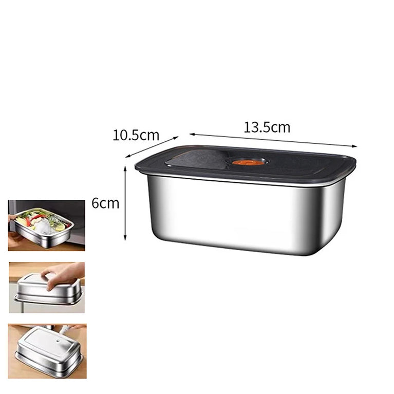 304 Stainless Steel Leakproof Lunch Box Bento Container Storage Box