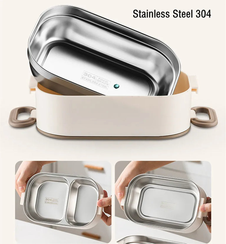 Stainless Steel 304 Thermal Lunch Box with Insulation Bag 1500ml