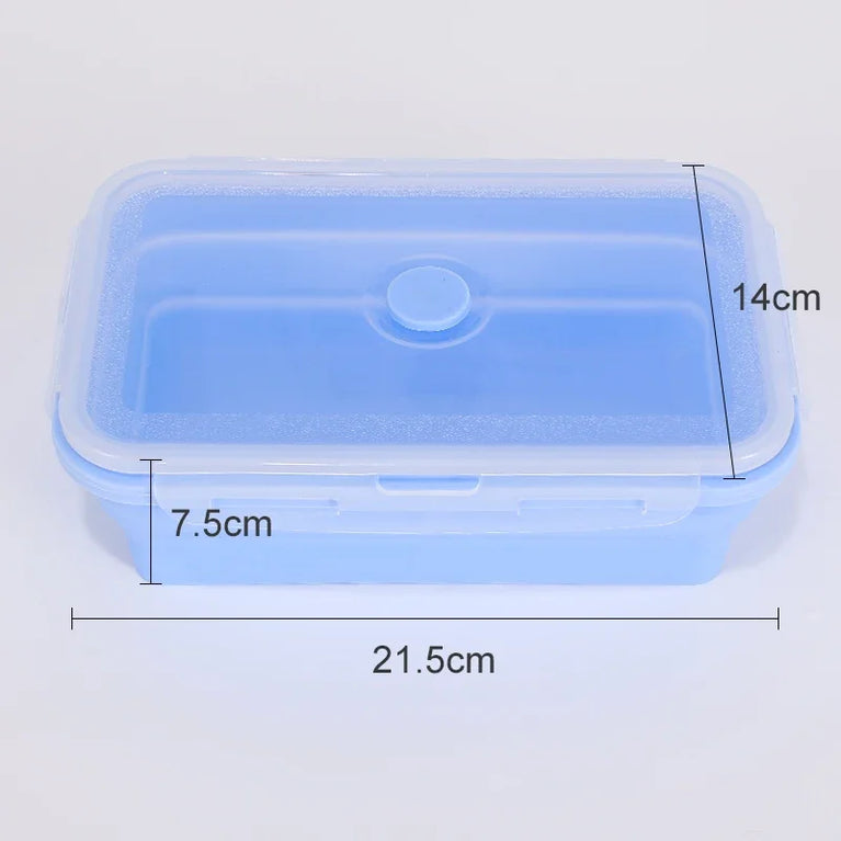 Collapsible Silicone Food Storage Containers with Lids Leakproof