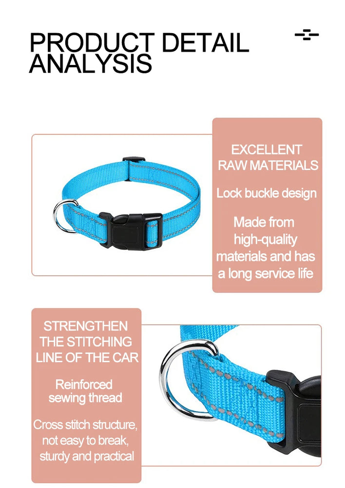 Choker Small Dog Collar Puppy Neck Collars Dogs GXQ07 Adjustable Nylon