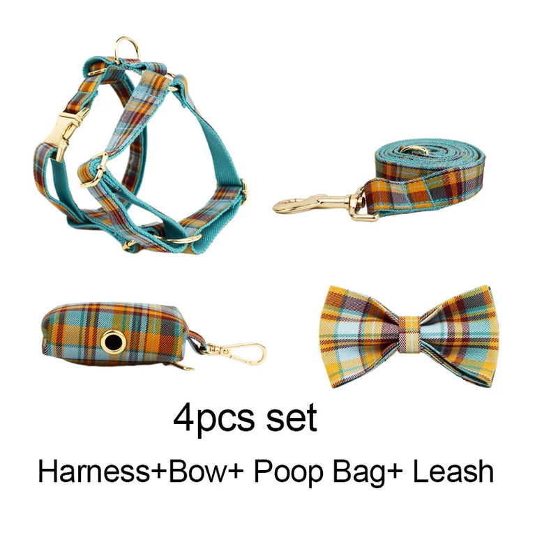 High Quality Personalized Dog Collar Leash Set Quick Release XS XL