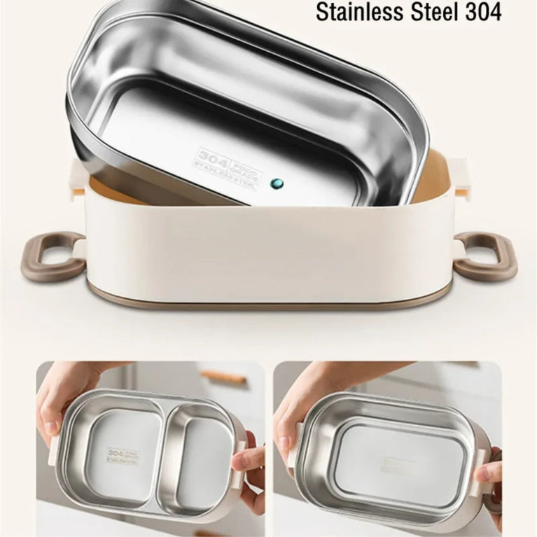 Stainless Steel 304 Thermal Lunch Box with Insulation Bag 1500ml