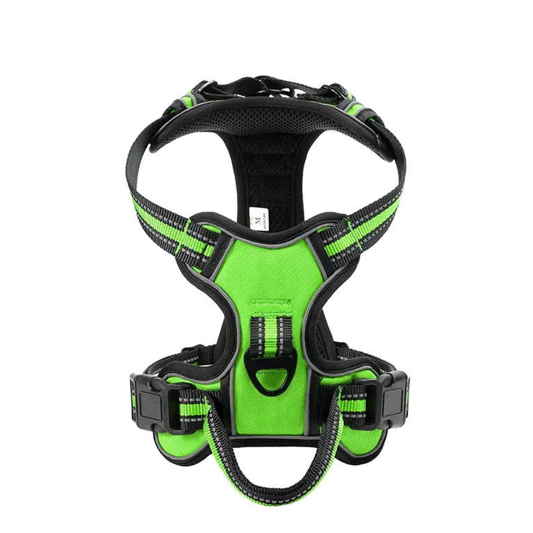 Adjustable Nylon Dog Harness No Pull Reflective Breathable Pet Vest