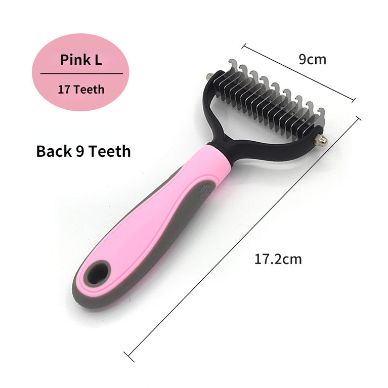 Professional Pet Deshedding Brush Dog Hair Remover Fur Knot Cutter Grooming Tool
