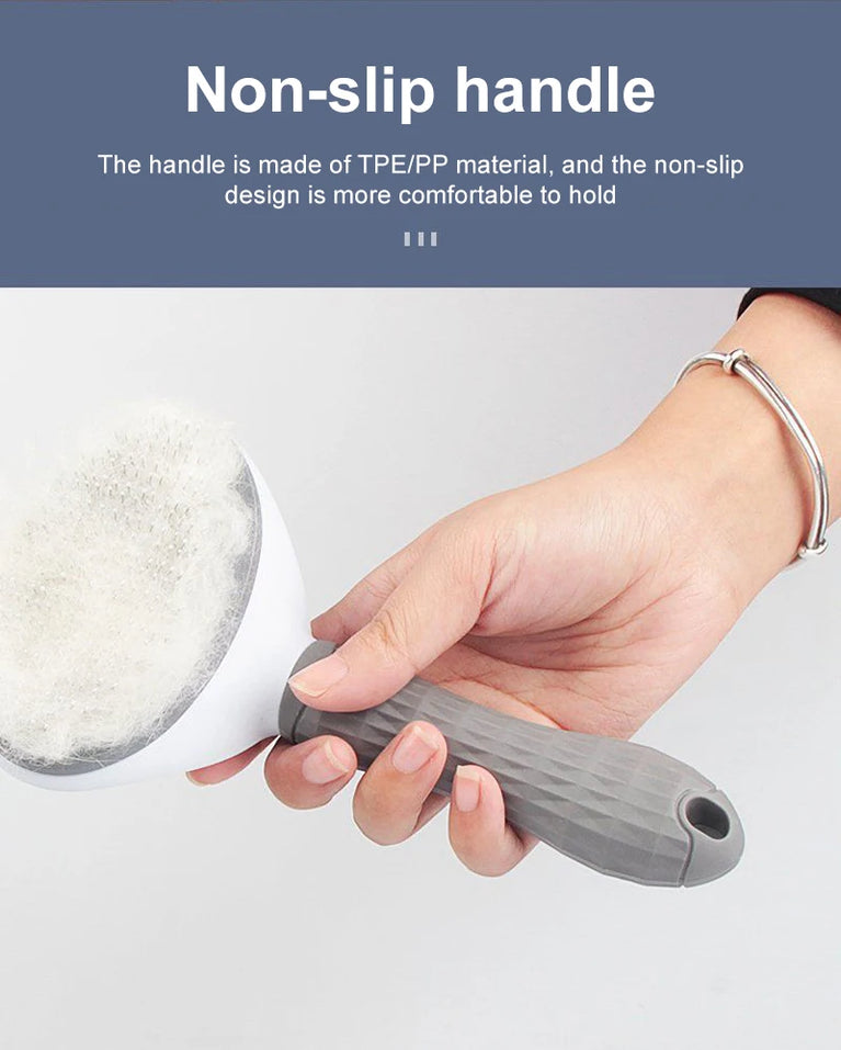 Stainless Steel Pet Grooming Brush | Pro Hair Remover & Comb
