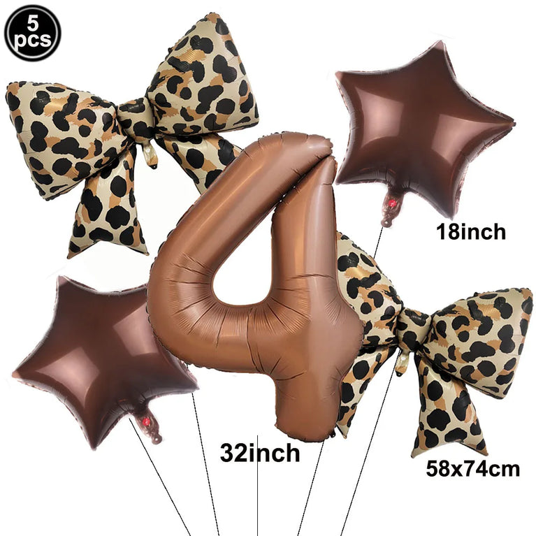 Leopard Print Birthday Party Disposable Tableware Set-Animal Theme Decor