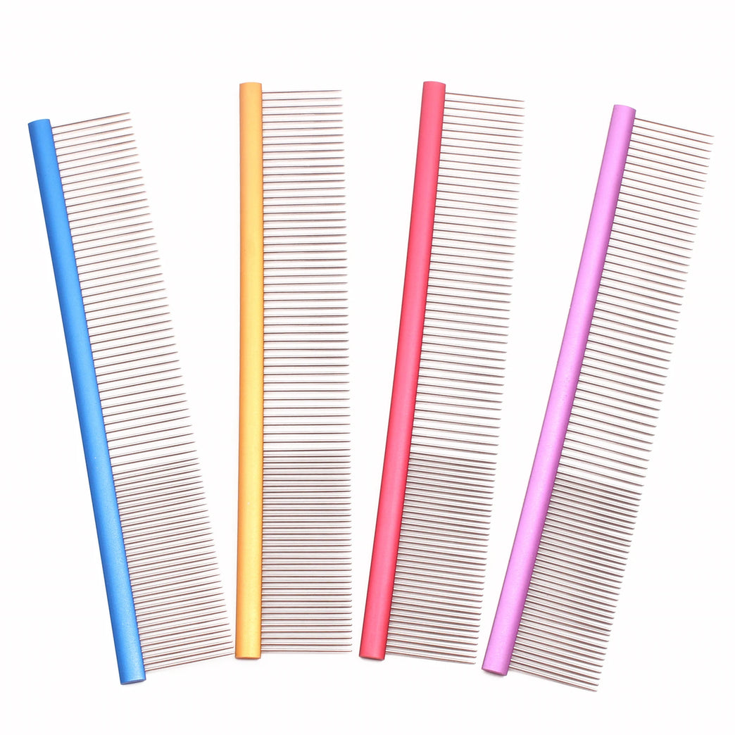 Pet Grooming Combs Aluminum Alloy Brush Professional Dog Comb