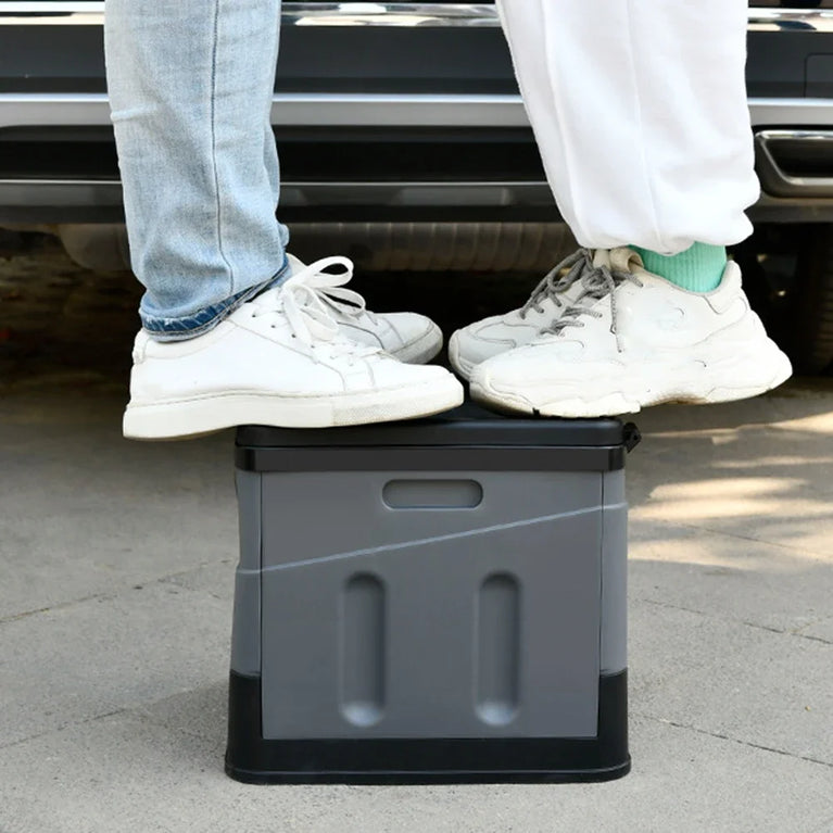Portable Folding Outdoor Toilet | 300kg Capacity Collapsible Travel Commode & Storage Box
