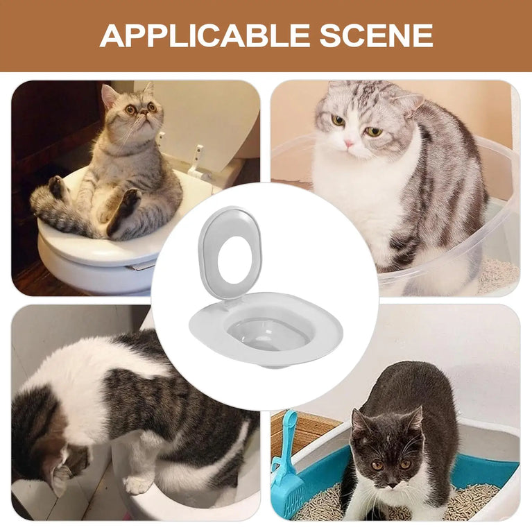 Cat Toilet Training Kit | Reusable Potty Trainer & Litter Box Alternative
